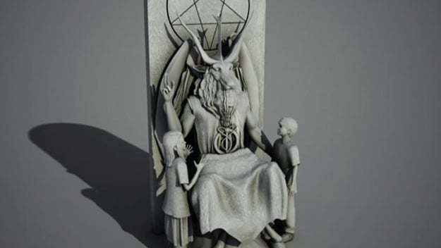Tendering of Satan statue proposed by The Satanic Temple. Image courtesy of The Satanic Temple.
