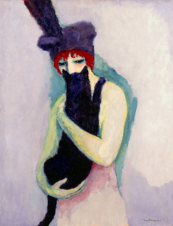 Kees von Dongen, "Woman With Cat," 1908
