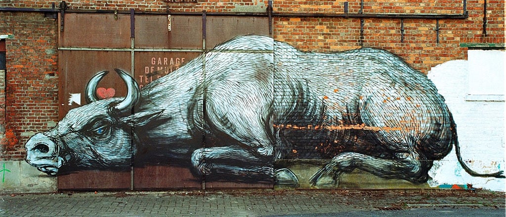 An image of the street art in Doel, Belgium. Photo courtesy of R. Vermeir via flickr.