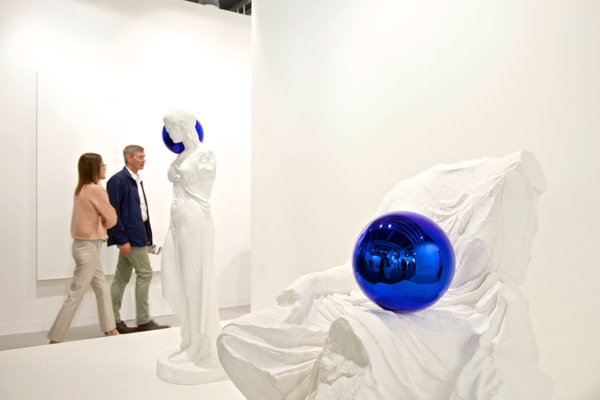 Almine Rech Gallery's Booth at Art Basel 2014 Photo: Courtesy Art Basel, MCH Messe Schweiz (Basel) AG
