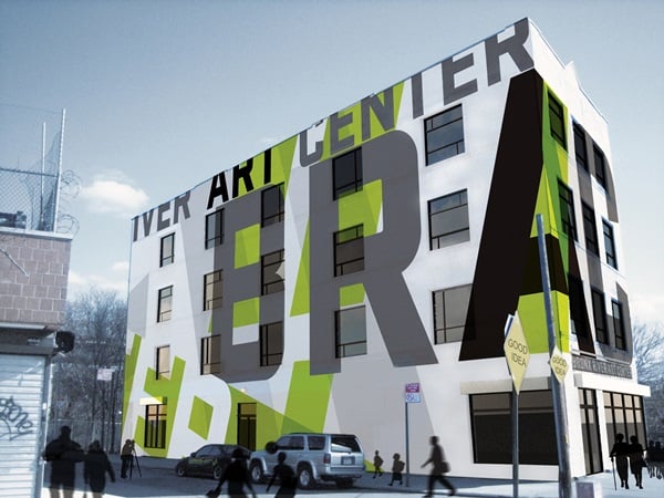 Rendering of the Bronx River Arts Center renovation, scheduled for compeltion by fall 2016. Photo: Courtesy Bronx River Arts Center