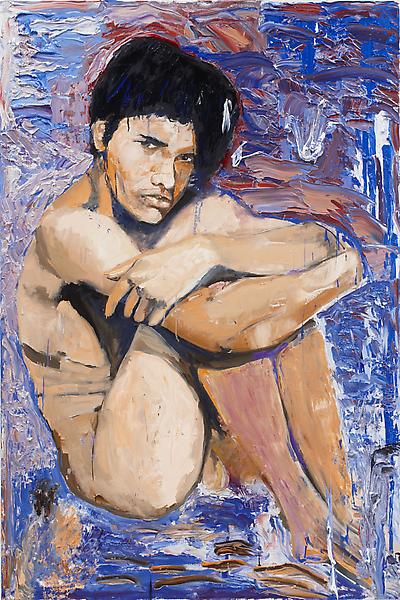 Larry Clark, Jonathan (5), (2014) Oil on canvas 72 x 48 inches , (182.88 x 121.92 cm)