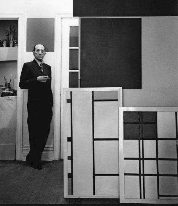 Mondrian in his Manhattan studio Via: Fashionhaus