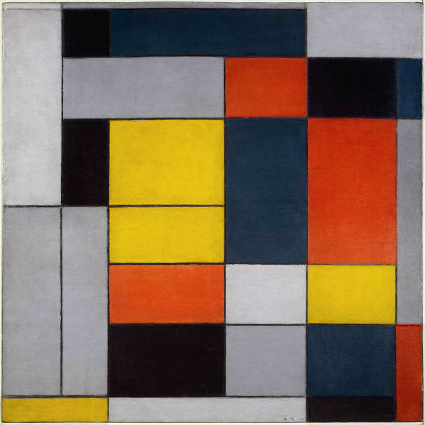 Piet Mondrian, 1872-1944 No. VI / Composition No.II 1920 Photo: Tate. © Tate Photography, 2014. © 2014 Mondrian/Holtzman Trust c/o HCR International USA
