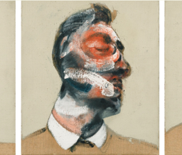 Francis Bacon, Three Studies for Portraits of George Dyer (On Light Ground), 1964 Courtesy Sotheby's