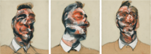 Francis Bacon, Three Studies for Portraits of George Dyer (On Light Ground), 1964 Courtesy Sotheby's