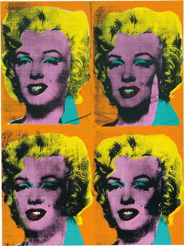 Four Marilyns by Andy Warhol