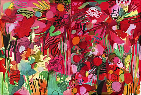 Bill Scott, Dream Flowers, 2013, oil on canvas, Hollis Taggart Galleries, New York, NY