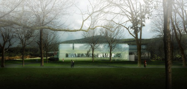 A rendering of he new north wing at the Corning Museum of Glass. Photo: courtesy of Thomas Phifer & Partners.