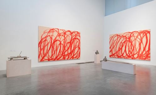 Cy Twombly, installation view at London's Tate Modern Photo: Courtesy Tate