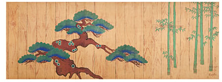 Foujita Tsuguharu, An old pine tree and bamboo (set of 7 works), 1923