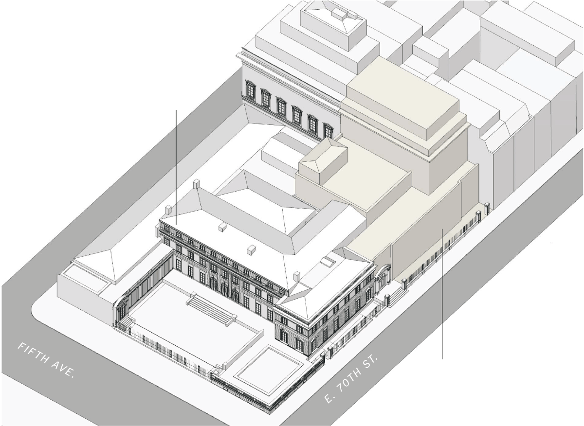 An architectural plan for the Frick Collection expansion. Photo: courtesy Davis Brody Bond.