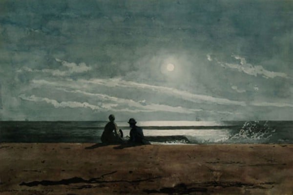 Winslow Homer, Moonlight (1874). Collection of the Fenimore Art Museum.