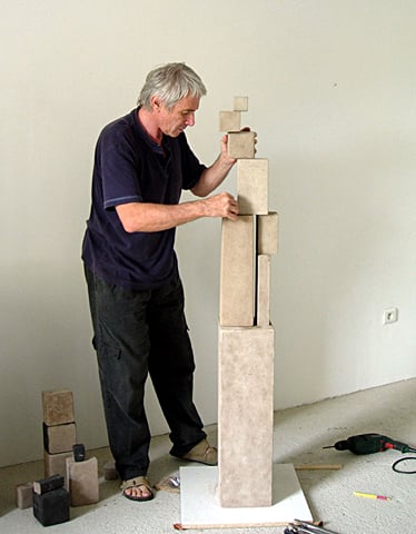 Jean Charasse in his studio, 2010