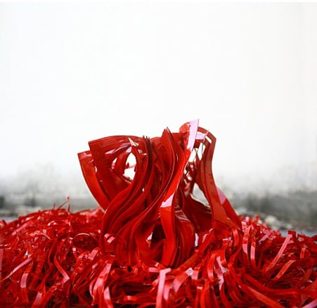 Jukhee Kwon, Red Presence (detail), 2013, October Gallery, London, UK