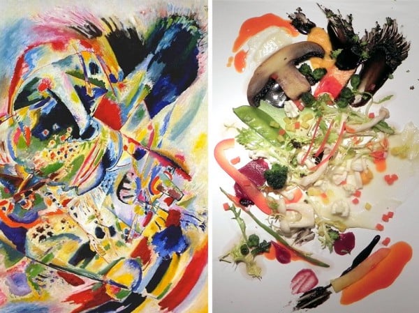 Kandinsky's Painting No. 201 compared to food
