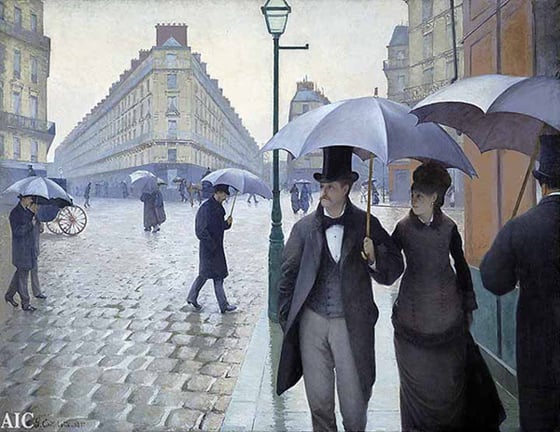 Gustave Caillebotte, Paris Street; Rainy Day (1877)