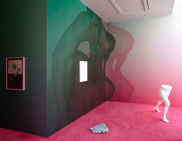 Michael Müller, Installation View Was nennt sich Kunst, was heißt uns wahrsein? (2014), Galerie Thomas Schulte Photo: Courtesy Galerie Thomas Schlute
