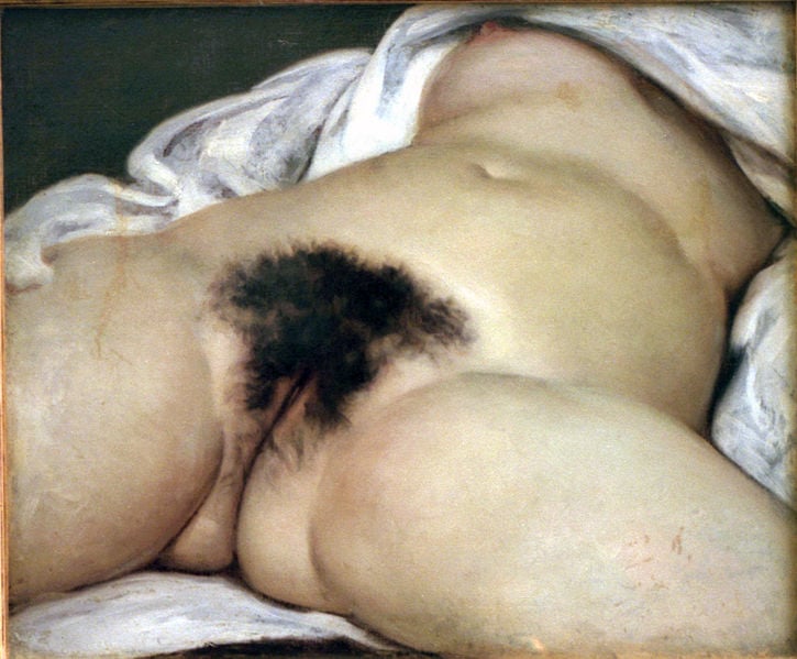 Gustave Courbet, <em>Origin of the World</em> (1866). Courtesy the Musée d'Orsay.