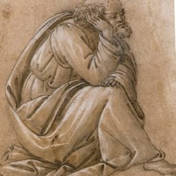 Sandro Botticelli’s Study for a Seated St Joseph, his Head Resting on his Right Hand (est. 1–1.5 million) sold for £1,314,500 ($2,252,922), making it the most expensive drawing by the artist ever to sell at auction. The previous high result was achieved for the same drawing at Sotheby’s New York in 1988, at which time Barbara Piasecka Johnson paid $88,000. Photo: Sotheby’s