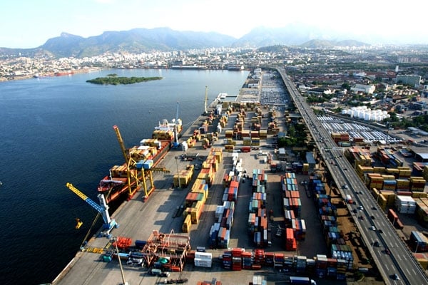 The MultiRio container terminal, Rio de Janeiro, Brazil. Photo: Multiterminais