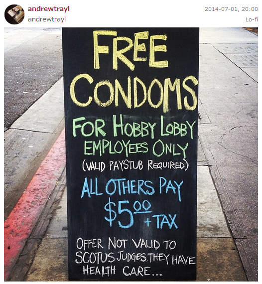 Offer not valid to SCOTUS judges. Photo: Instagram/@andrewtrayl