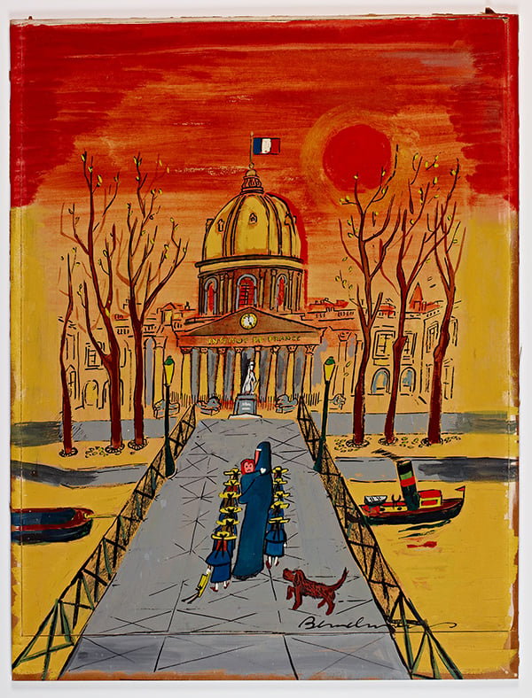 Ludwig Bemelmans, cover for Madeline’s Rescue (1953). Photo: courtesy the Iris & B. Gerald Cantor Center for Visual Arts at Stanford University, Laurel D. Schumann Collection.
