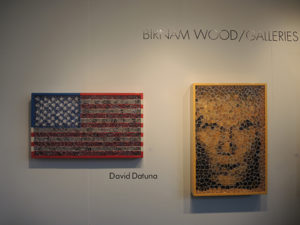 Work by David Datuna from New York's Birnam Wood Galleries at ArtMarketHamptons. Photo: Sarah Cascone.