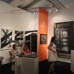 The booth for Sag Harbor's Grenning Gallery at ArtMarketHamptons. Photo: Sarah Cascone.