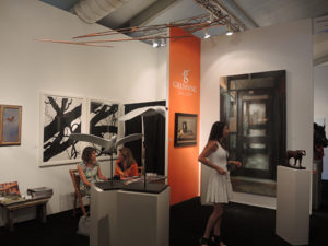 The booth for Sag Harbor's Grenning Gallery at ArtMarketHamptons. Photo: Sarah Cascone.