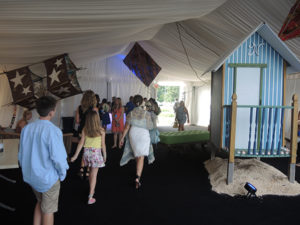 The VIP Tent, designed by New York's Norwood, a private members club, at ArtMarketHamptons. Photo: Sarah Cascone.
