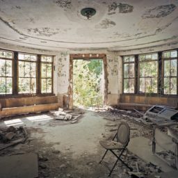 The Tuberculosis Pavilion's lobby, North Brother Island. Photo: Christopher Payne.