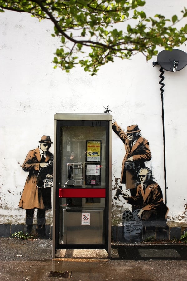 Banksy mural in Cheltenham.