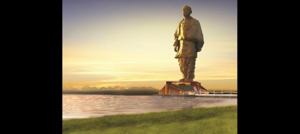 A mock-up of the proposed statue of Sardar Vallabhbhai Patel to be built in India's Gujarat state. Photo: via Sroll India