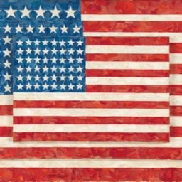 Jasper Johns, "Three Flags" (1958).