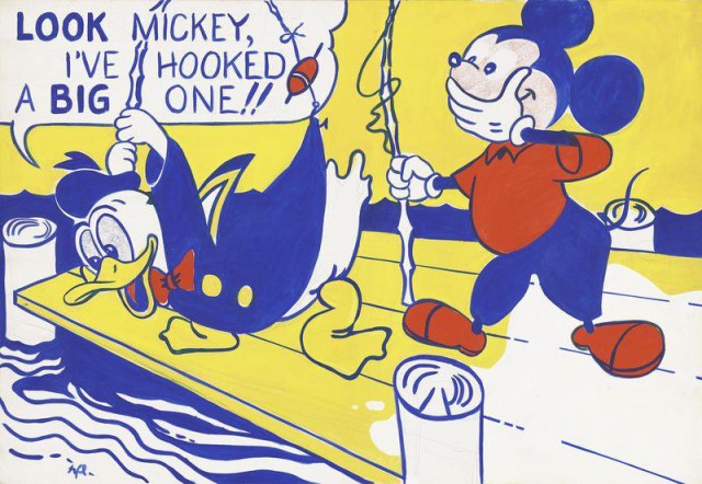 Roy Lichtenstein, "Look Mickey" (1961).