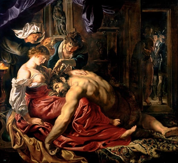Peter Paul Ruben, <em>Samson and Delilah</em> (1609).