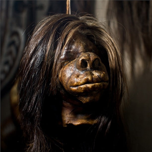 A shrunken head at the Pitt Rivers Museum, Oxford. Photo: Brett Tully, via Flickr. 