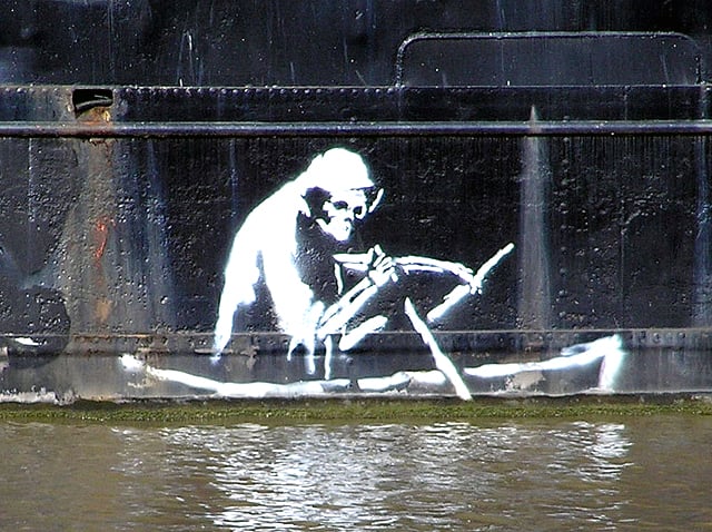Banksy, The Grim Reaper Photo via: the student channel