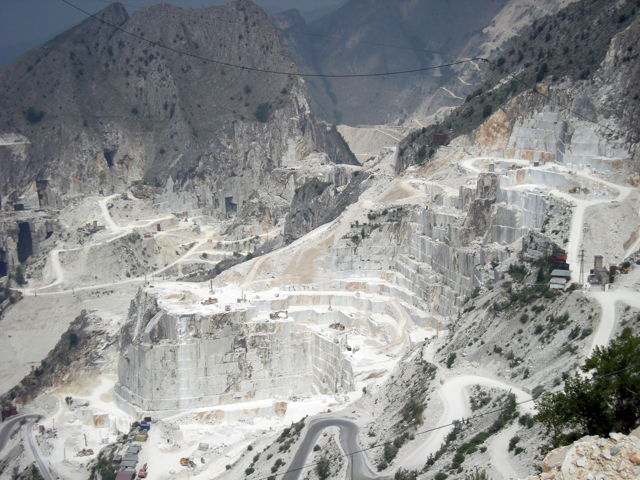 Carrara Quarries Photo via: Art is Limited