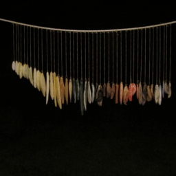 Kate Newby, Working on talking (wind chime temporarily installed on a remote island in Auckland Harbou) Courtesy the artist and Rokeby Gallery