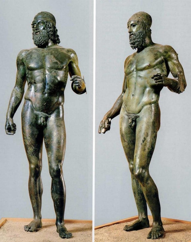 The Riace Bronzes Photo: Itsa Llgreek via All Things Greek
