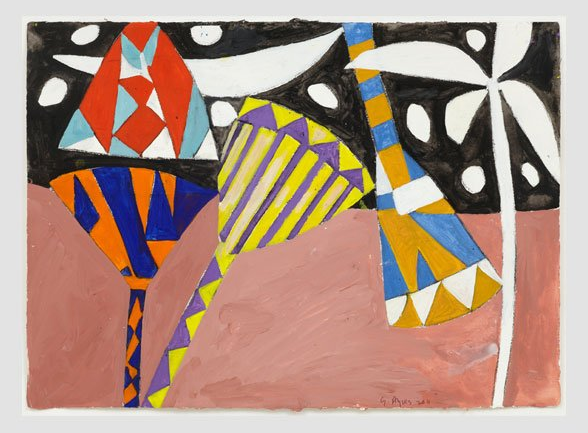Gillian Ayres, Shalimar 3 (2011) Gouache on paper 22.4 x 30.9 in. Photo: courtesy of the artist and the Alan Cristae Gallery.
