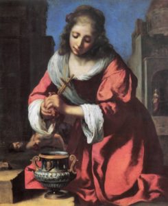 Johannes (van Delft) Vermeer, "Saint Praxedis"