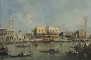Francesco Guardi, "Venice, the Bacino di San Marco, with the Piazzetta and the Doge's Palace" Christie's London