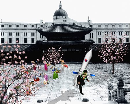  Lee Sanghyun, A Rocket Launch in the Imperial Palace, at M Contemporary. 