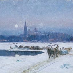 Maurice Cullen, "Ice Cutters, Longueuil" Galerie Valentin