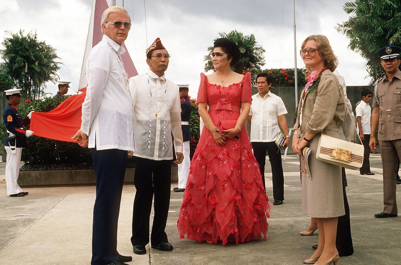 Ferdinand and Imelda Marcos (center) ruled the Philippines between 1965 and 1986. Photo by Marvin D. Lynchard, courtesy of the U.S. Air Force.