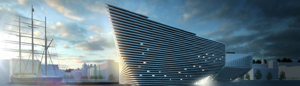 Render of the V&A Dundee Photo via: V&A Dundee