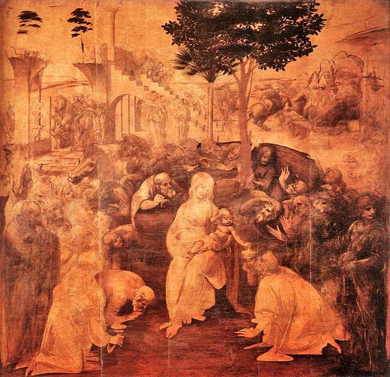 Leonardo Da Vinci, The Adoration of the Magi (1481).